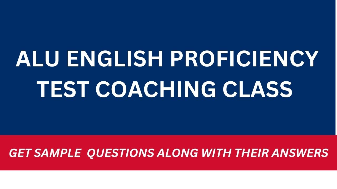 ALU ENGLISH TEST PREPARATION COURSE 
