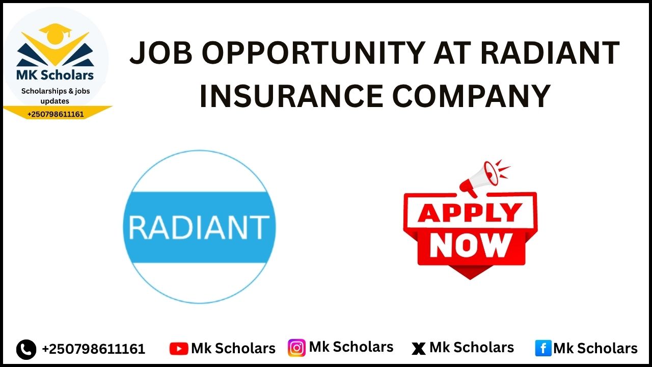 JOB OPPORTUNITY AT RADIANT INSURANCE COMPANY