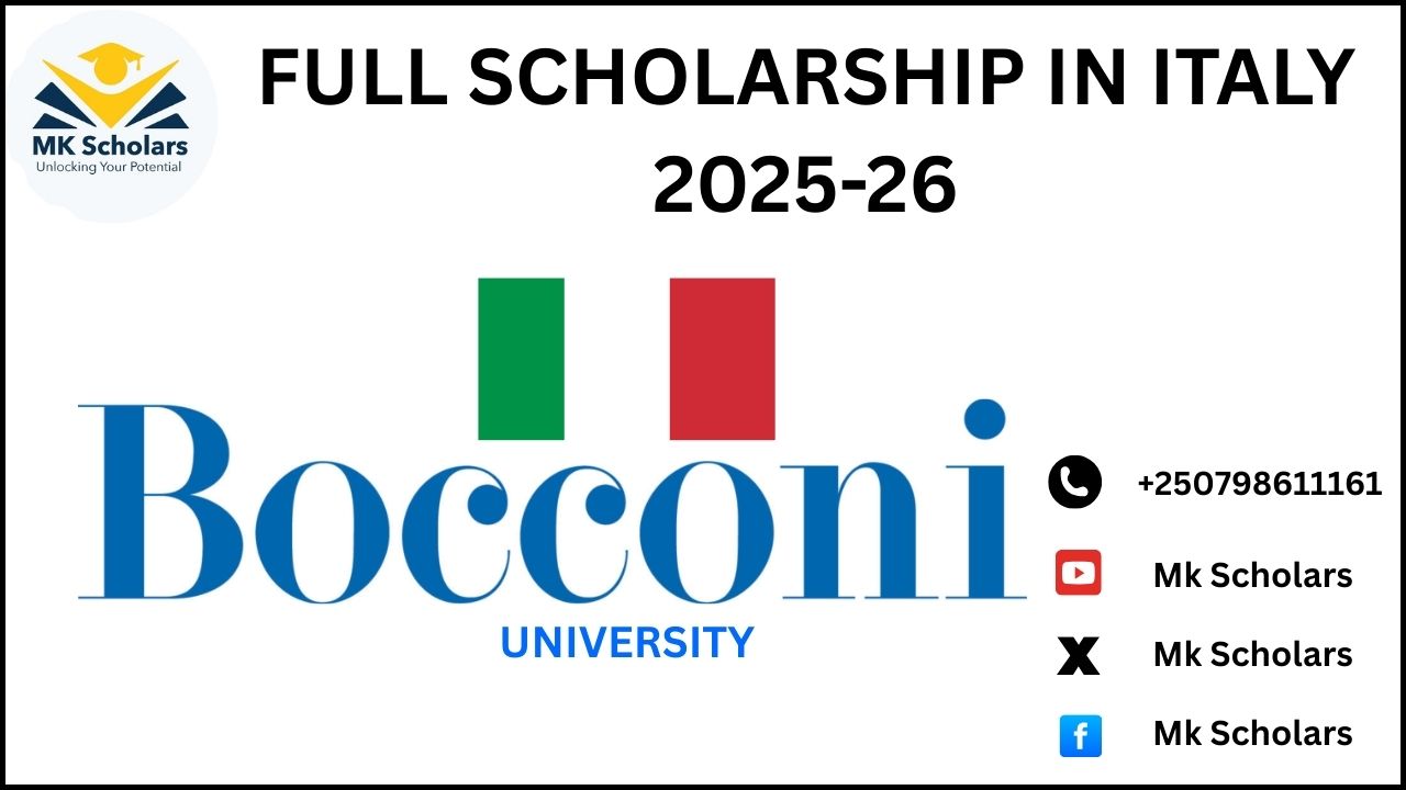 FULL SCHOLARSHIP IN ITALY 2025-2026