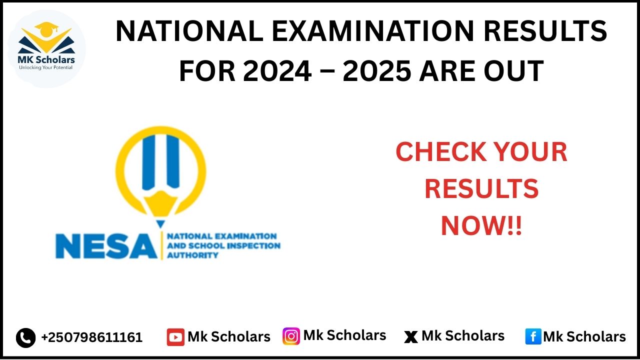 NATIONAL EXAMINATION RESULTS FOR 2024 – 2025 ARE OUT