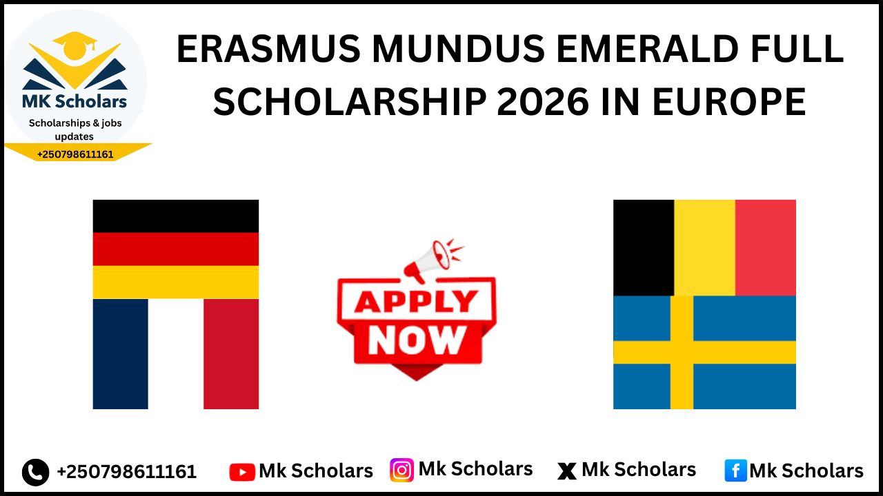 ERASMUS MUNDUS EMERaLD FULL SCHOLARSHIP 2026 FOR INTERNATIONAL STUDENTS